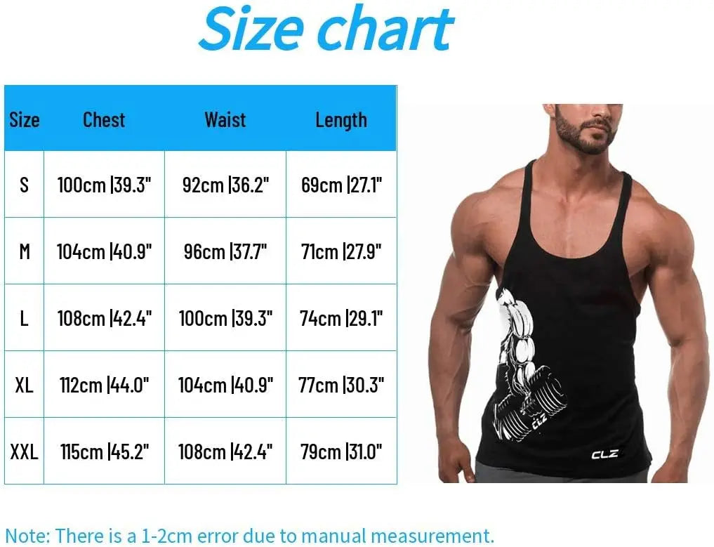 Men's Gym Stringer Tank Tops Bodybuilding T Shirts