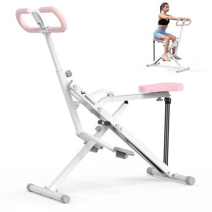 Adjustable Squat Assist Trainer Machine, 3 Tension Bands for Glutes & Quads