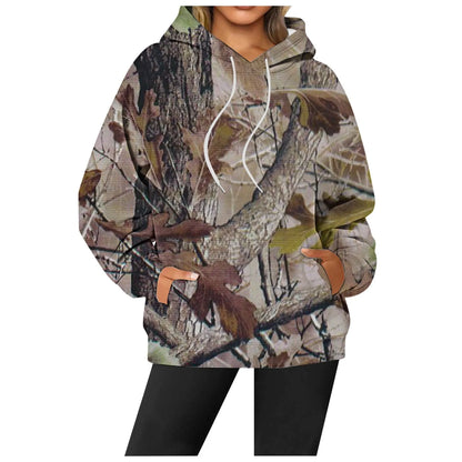 Deadwood Camouflage Hooded Sweatshirt Y2k Hoodies
