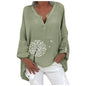 Long Sleeve Women Blouse Butterfly Print Spring Shirt