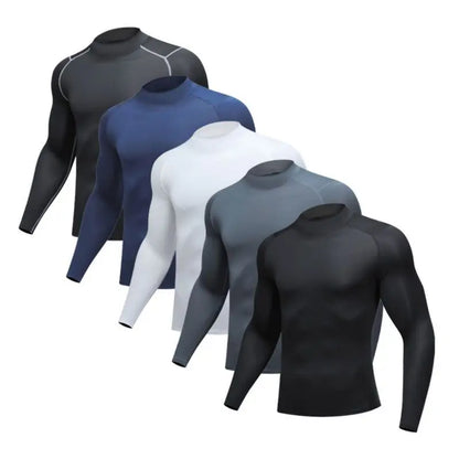 Men Compression Running T-shirt Fitness Tight Long Sleeve