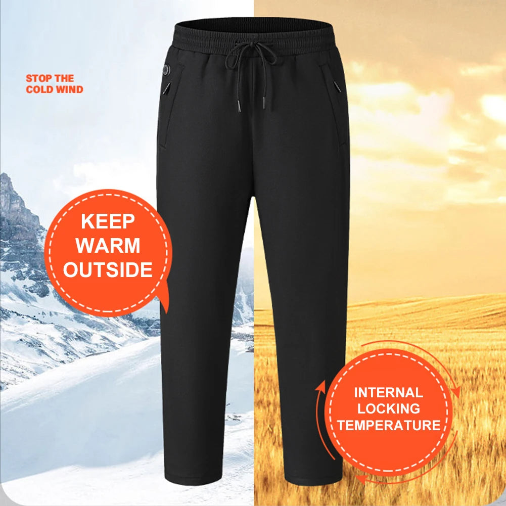 Heating Pants for Men Women 12 Heating Zone Waterproof Pants 3 Temperature Mode Heated Trousers