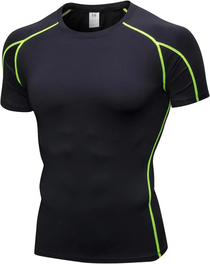 Compression Shirts Athletic Workout T-Shirt UPF 50+ Quick Dry