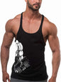 Men's Gym Stringer Tank Tops Bodybuilding T Shirts