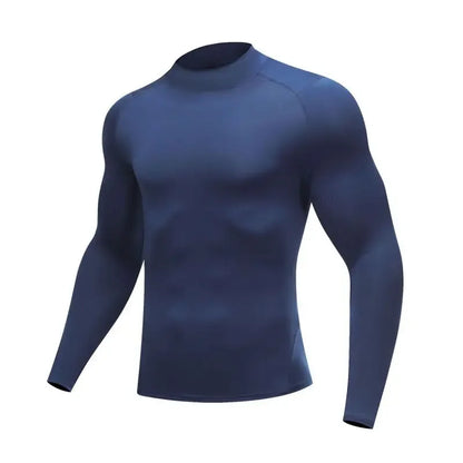 Men Compression Running T-shirt Fitness Tight Long Sleeve