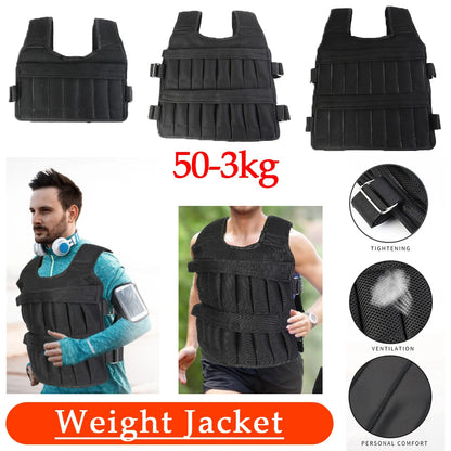 50-3kg Loading Weight Vest Jacket Sand Clothing