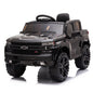 12V Electric Ride On Car White Black 4 Wheeler Truck Car Safety Toy with Music Radio LED Lights Remote Control Kids Vehicles