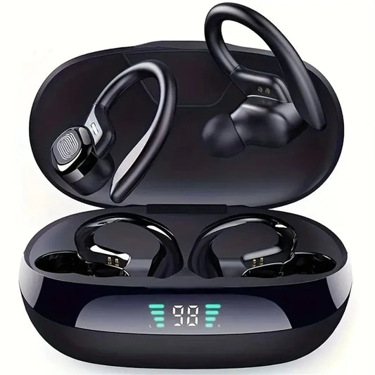 Bluetooth Headphones 5hrs Play Back Sport Earphones with LED Display