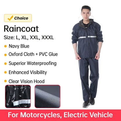 Raincoat and Rainpants Suit Waterproof Motorcycle Raincoat Suit