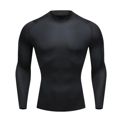 Men Compression Running T-shirt Fitness Tight Long Sleeve