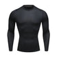 Men Compression Running T-shirt Fitness Tight Long Sleeve