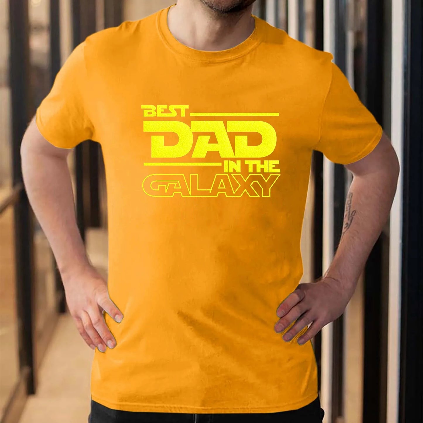 Best Dad In The Galaxy Tee Shirt