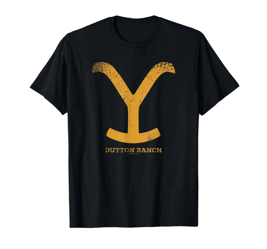 Yellow Stones Dutton Ranch Gold Y Logo Short Sleeve T-Shirt