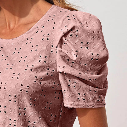 Spring And Summer New Short Sleeve T-Shirts Round Neck