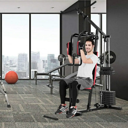 Multifunction Home Gym System Weight Training Exercise Workout Equipment