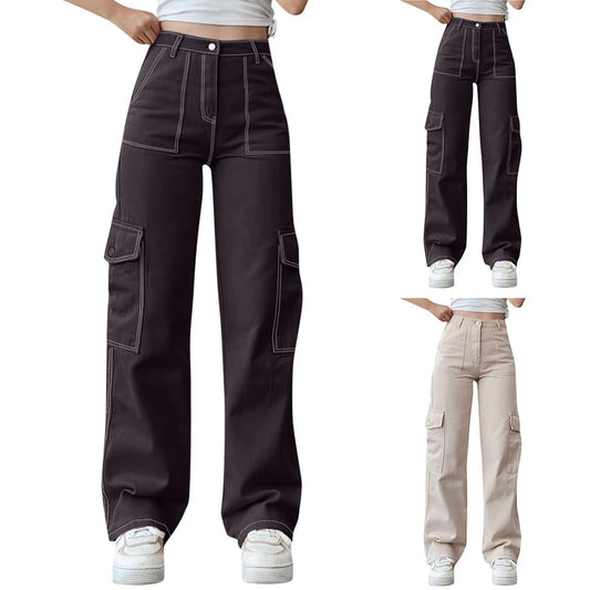 Wide Leg Trousers Women's Pants
