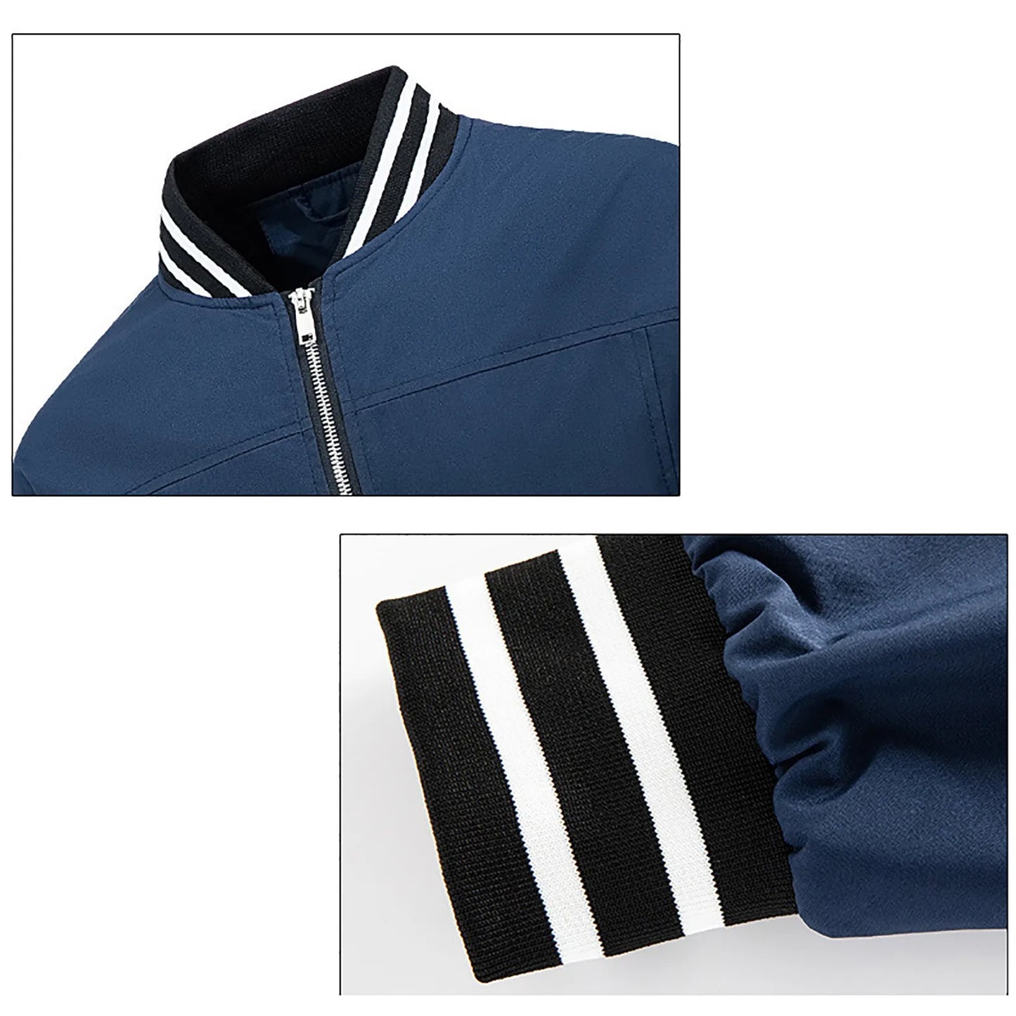 Waterproof Windproof Classic Fashion Zipper Baseball Jacket