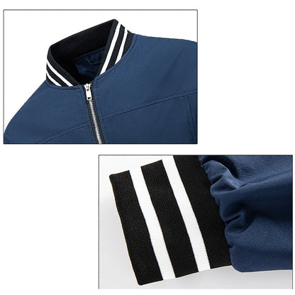 Waterproof Windproof Classic Fashion Zipper Baseball Jacket