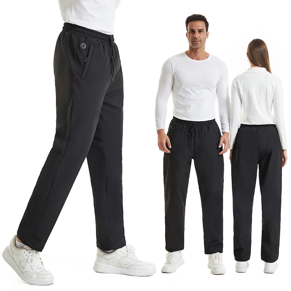 Heating Pants for Men Women 12 Heating Zone Heated Pants 3 Temperature Mode USB 5V Thermal Pants