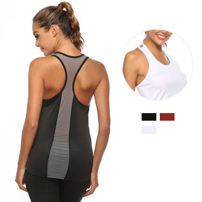Women Yoga Vest Athletic Fitness Sport Tank Top