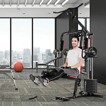 Multifunction Home Gym System Weight Training Exercise Workout Equipment