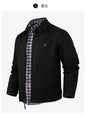 2025 Spring Ralph Lauren New Collar Short Loose Solid Color Jacket Men's Business Casual Thin Coat Trend