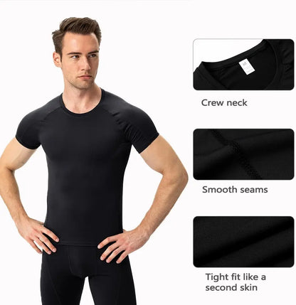 Compression Shirts Athletic Workout T-Shirt UPF 50+ Quick Dry