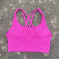Solid Color Fitness sport Bra Women Cross soft high strength