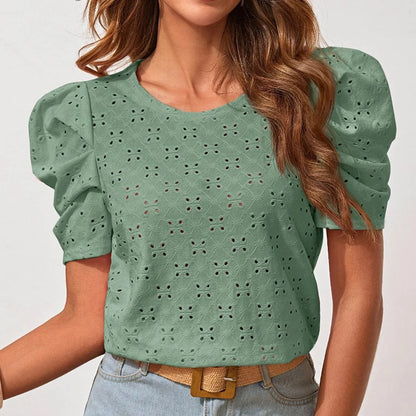 Spring And Summer New Short Sleeve T-Shirts Round Neck