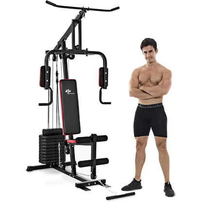 Multifunction Home Gym System Weight Training Exercise Workout Equipment