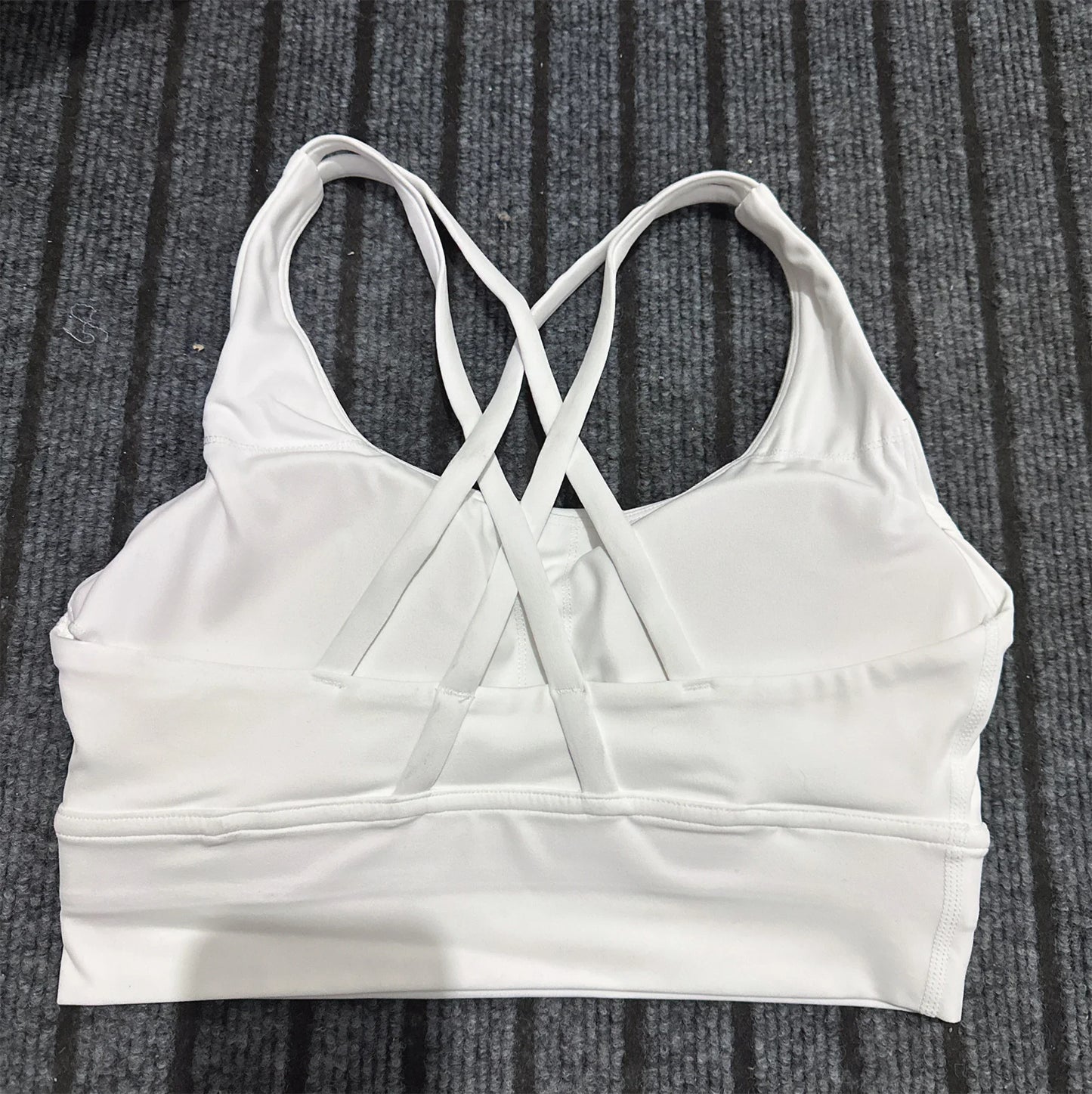 Solid Color Hot Sell Fitness Women Sport Bra Gym Yoga Vest Athletic Cross Sexy Tight Tank Top Workout Train Soft With Chest Pad