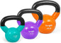 Kettlebell Set Vinyl Coated Weights Combo for Full Body Workout