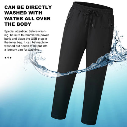 Heating Pants for Men Women 12 Heating Zone Waterproof Pants 3 Temperature Mode Heated Trousers