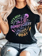 Funny Skull Print Casual T-Shirt for Women - Short Sleeve Round Neck Activewear Top with Slight Stretch