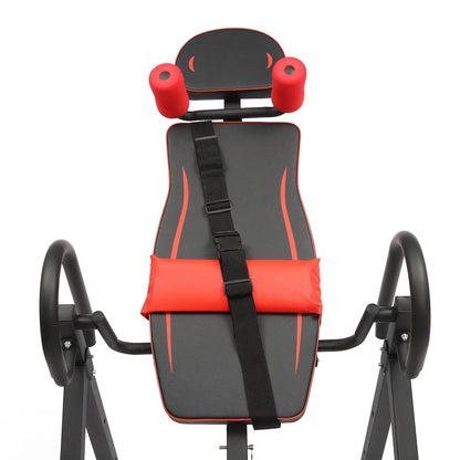 330lb Inversion Table for Back Relief & Posture Correction,4-Position Adjustable,Full-Body Stretching,Foldable Fitness Equipment