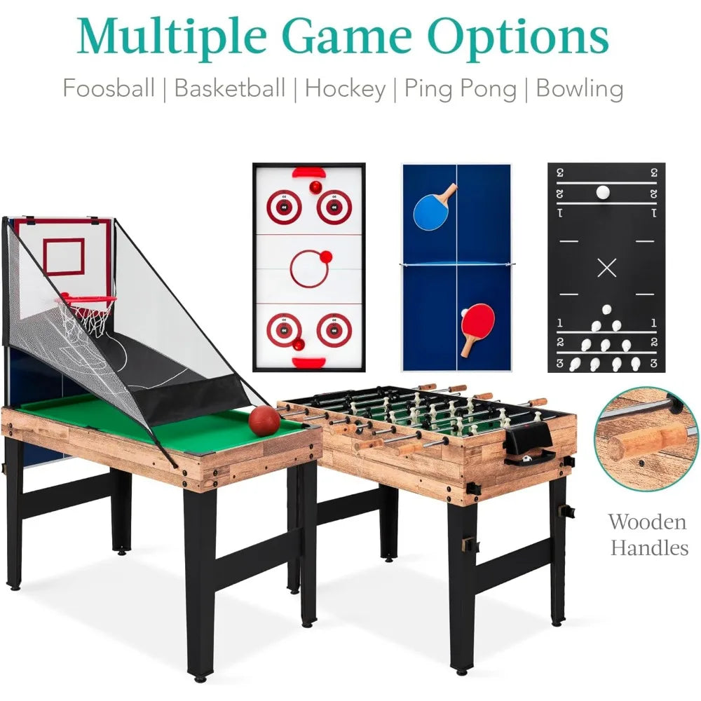 13-in-1 Combo Game Table Set for Home, Game Room