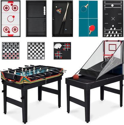 13-in-1 Combo Game Table Set for Home, Game Room