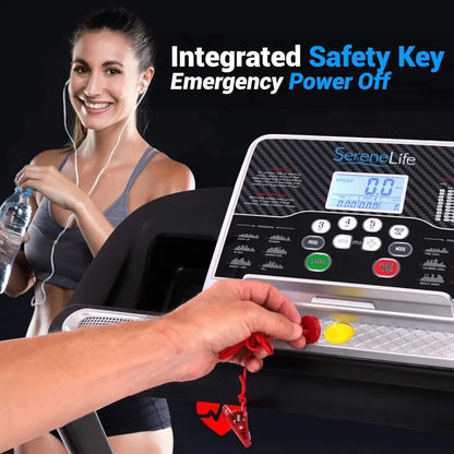 Treadmill - Foldable Home Fitness Equipment with LCD for Walking & Running